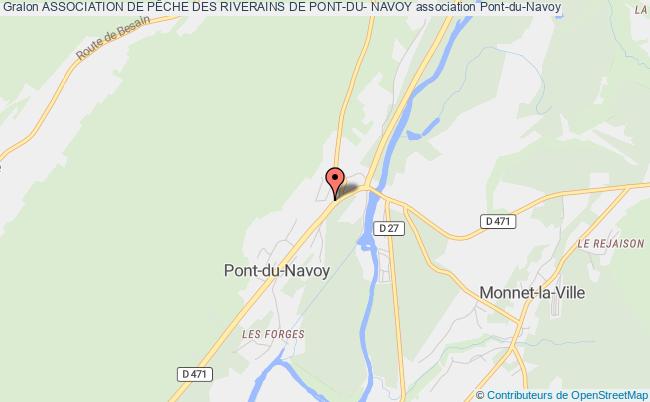 plan association Association De PÊche Des Riverains De Pont-du- Navoy Pont-du-Navoy