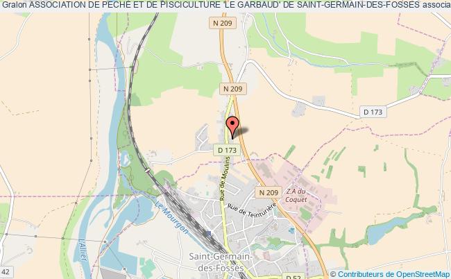 plan association Association De Peche Et De Pisciculture 'le Garbaud' De Saint-germain-des-fosses BILLY
