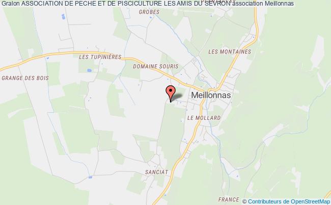 plan association Association De Peche Et De Pisciculture Les Amis Du Sevron Meillonnas
