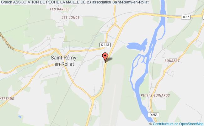 plan association Association De PÊche La Maille De 23 Saint-Rémy-en-Rollat