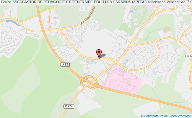 plan association Association De PÉdagogie Et D'entraide Pour Les Carabins (apecs) Vandoeuvre-lès-Nancy