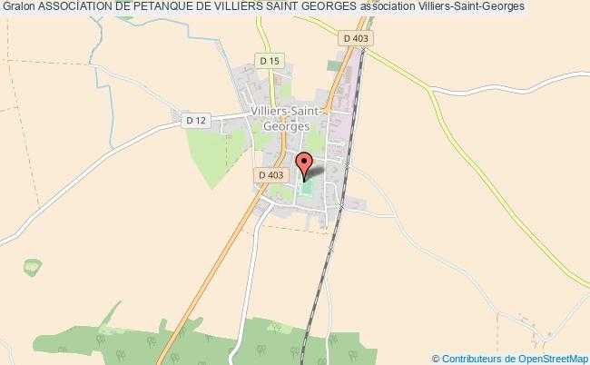 plan association Association De Petanque De Villiers Saint Georges Villiers-Saint-Georges