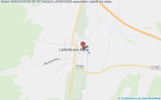plan association Association De Petanque Lafertoise Laferté-sur-Aube