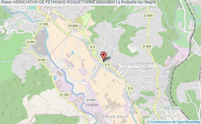 plan association Association De Petanque Roquettanne La    Roquette-sur-Siagne