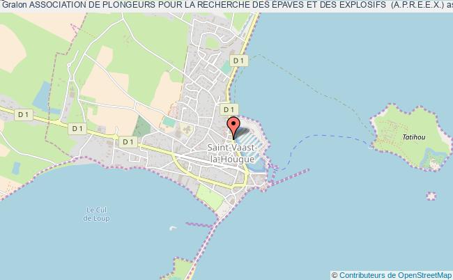 plan association Association De Plongeurs Pour La Recherche Des Épaves Et Des Explosifs  (a.p.r.e.e.x.) Saint-Vaast-la-Hougue