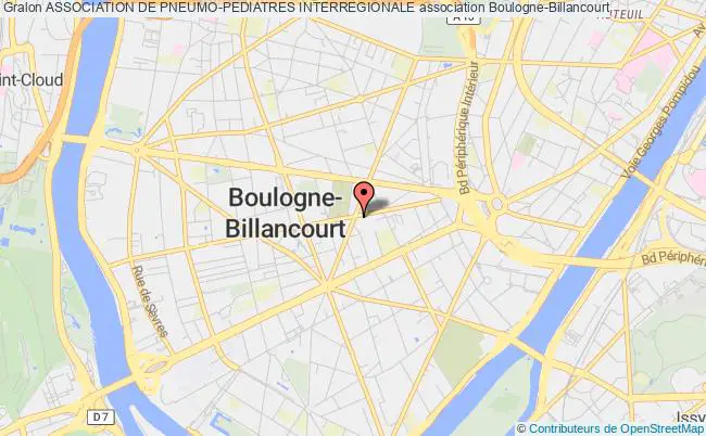 plan association Association De Pneumo-pediatres Interregionale Boulogne-Billancourt