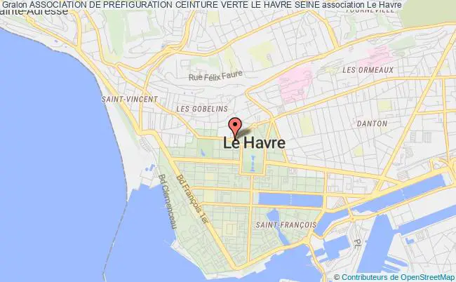 plan association Association De PrÉfiguration Ceinture Verte Le Havre Seine Havre