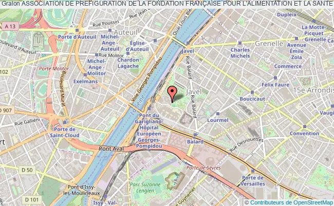plan association Association De Prefiguration De La Fondation FranÇaise Pour L'alimentation Et La Sante Paris
