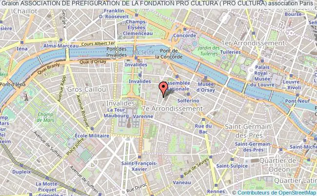 plan association Association De Prefiguration De La Fondation Pro Cultura ( Pro Cultura) Paris