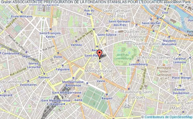 plan association Association De Prefiguration De La Fondation Stanislas Pour L'education Paris