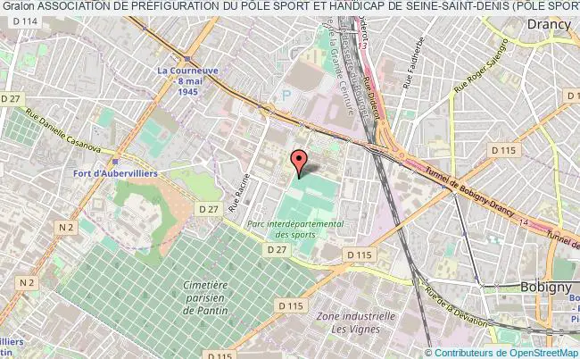 plan association Association De PrÉfiguration Du PÔle Sport Et Handicap De Seine-saint-denis (pÔle Sport Et Handicap 93) Bobigny