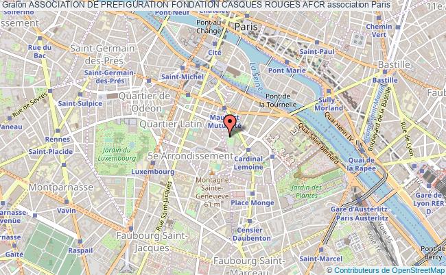 plan association Association De Prefiguration Fondation Casques Rouges Afcr Paris