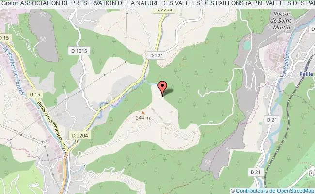 plan association Association De Preservation De La Nature Des Vallees Des Paillons (a.p.n. Vallees Des Paillons) Blausasc