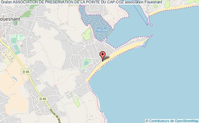 plan association Association De Preservation De La Pointe Du Cap-coz Fouesnant
