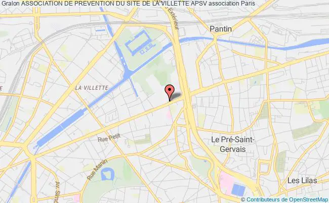 plan association Association De Prevention Du Site De La Villette Apsv Paris