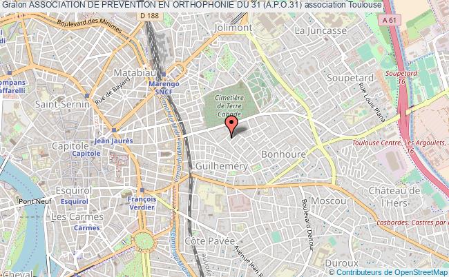 plan association Association De Prevention En Orthophonie Du 31 (a.p.o.31) Toulouse