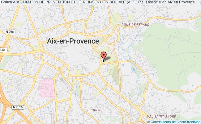 plan association Association De PrÉvention Et De RÉinsertion Sociale (a.p.e.r.s.) Aix-en-Provence