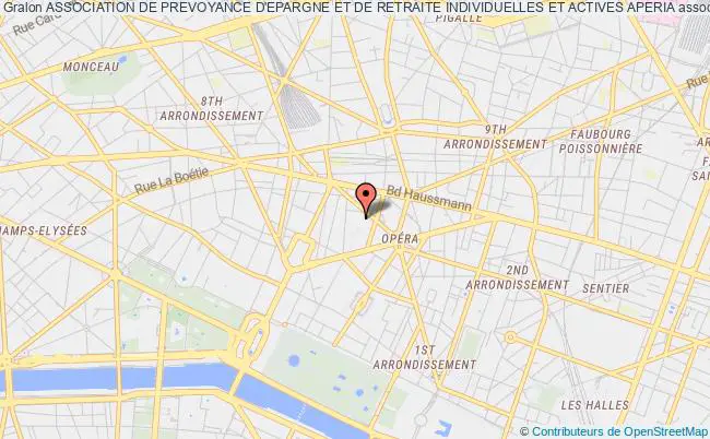 plan association Association De Prevoyance D'epargne Et De Retraite Individuelles Et Actives Aperia Paris