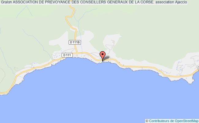 plan association Association De Prevoyance Des Conseillers Generaux De La Corse. AJACCIO