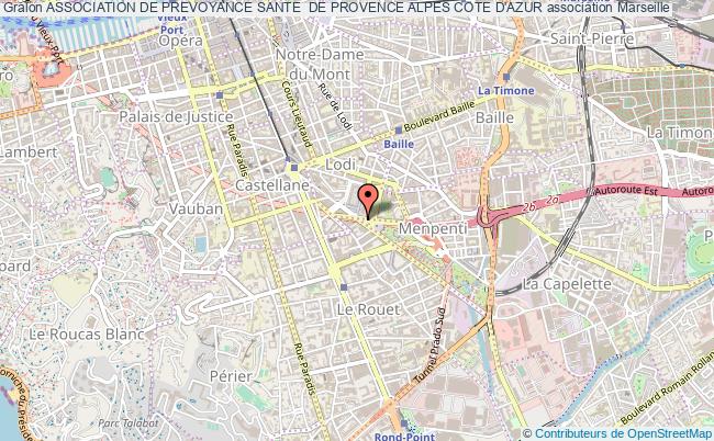 plan association Association De Prevoyance Sante  De Provence Alpes Cote D'azur Marseille 8e