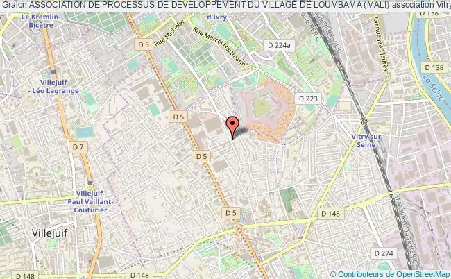 plan association Association De Processus De Developpement Du Village De Loumbama (mali) Vitry-sur-Seine