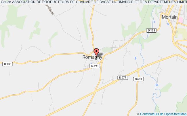 plan association Association De Producteurs De Chanvre De Basse-normandie Et Des Departements Limitrophes Romagny Fontenay