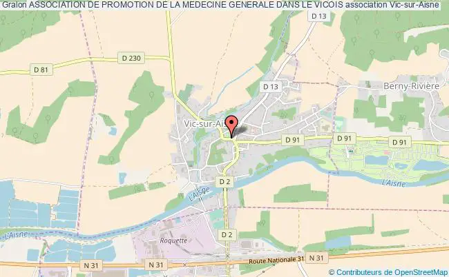 plan association Association De Promotion De La Medecine Generale Dans Le Vicois Vic-sur-Aisne
