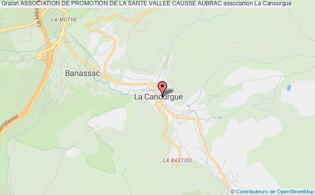 plan association Association De Promotion De La Sante Vallee Causse Aubrac La Canourgue