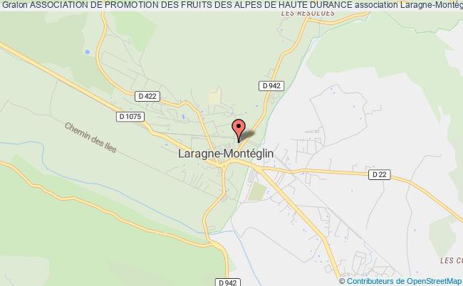 plan association Association De Promotion Des Fruits Des Alpes De Haute Durance Laragne-Montéglin