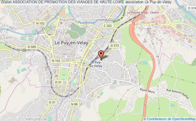 plan association Association De Promotion Des Viandes De Haute-loire Le Puy-en-Velay cedex