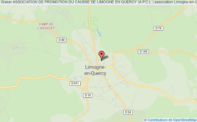 plan association Association De Promotion Du Causse De Limogne En Quercy (a.p.c.l.) Limogne-en-Quercy
