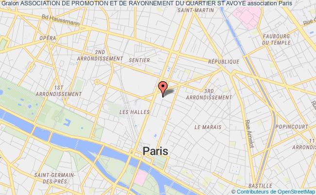 plan association Association De Promotion Et De Rayonnement Du Quartier St Avoye Paris