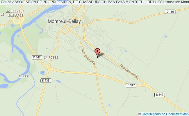 plan association Association De Proprietaires, De Chasseurs Du Bas-pays Montreuil-be Llay Montreuil-Bellay