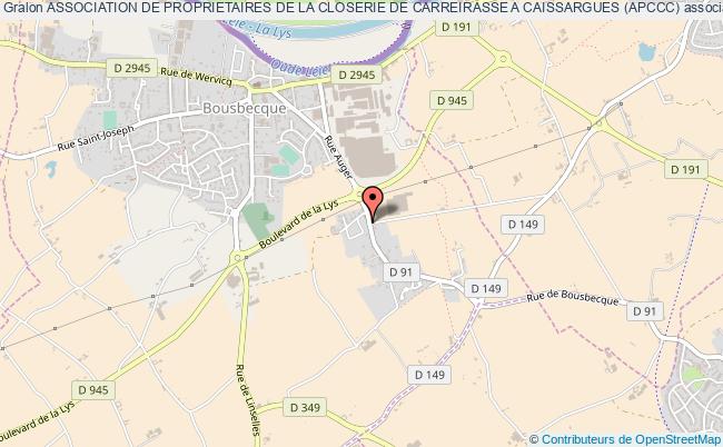 ASSOCIATION DE PROPRIETAIRES DE LA CLOSERIE DE CARREIRASSE A CAISSARGUES (APCCC)