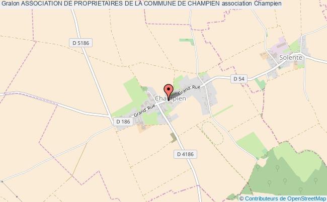 plan association Association De Proprietaires De La Commune De Champien Champien