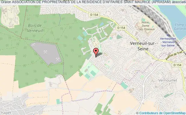 plan association Association De Proprietaires De La Residence D'affaires Saint Maurice (aprasam) Verneuil-sur-Seine