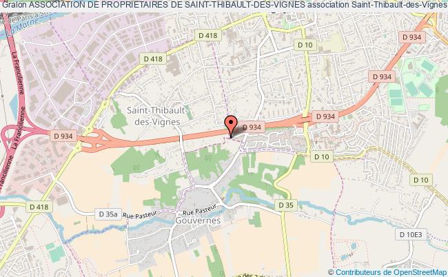 plan association Association De Proprietaires De Saint-thibault-des-vignes Saint-Thibault-des-Vignes