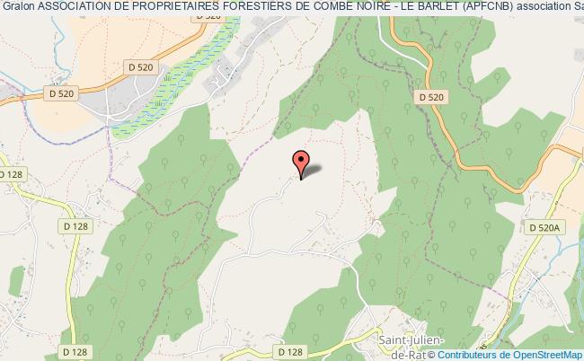 ASSOCIATION DE PROPRIETAIRES FORESTIERS DE COMBE NOIRE - LE BARLET (APFCNB)