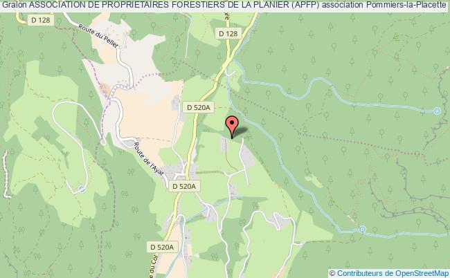 plan association Association De Proprietaires Forestiers De La Planier (apfp) Pommiers-la-Placette