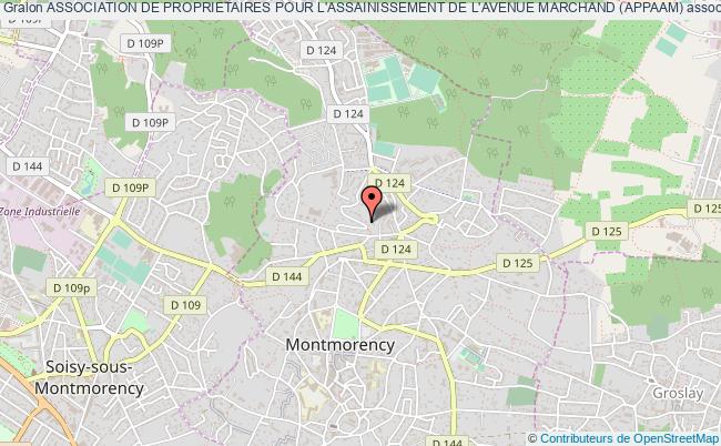plan association Association De Proprietaires Pour L'assainissement De L'avenue Marchand (appaam) Montmorency