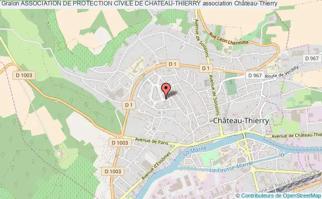 plan association Association De Protection Civile De Chateau-thierry Château-Thierry