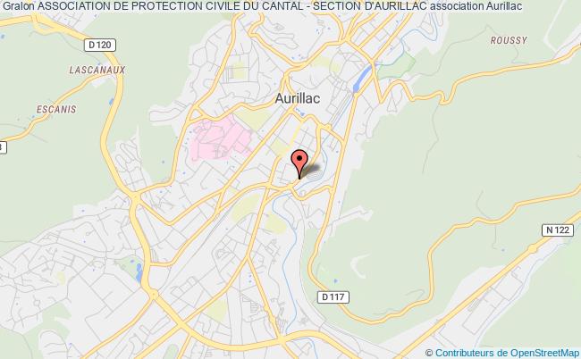 plan association Association De Protection Civile Du Cantal - Section D'aurillac Aurillac cedex