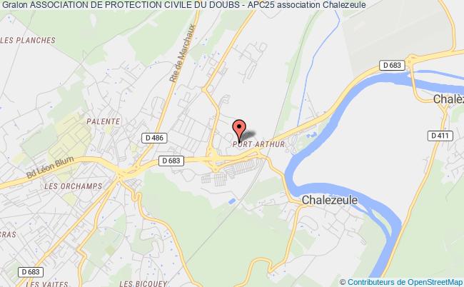 plan association Association De Protection Civile Du Doubs - Apc25 Chalezeule