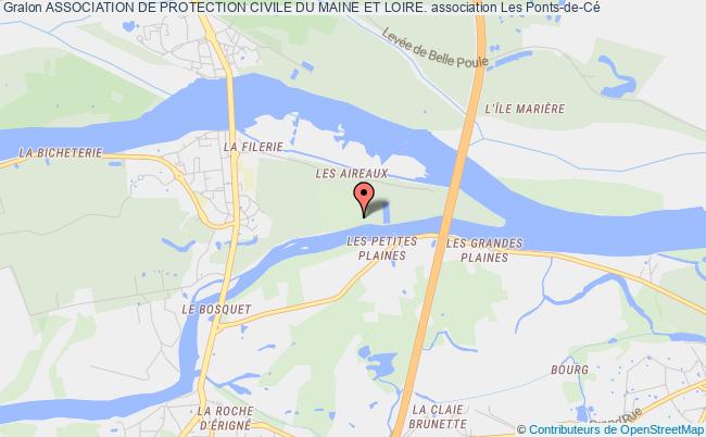 plan association Association De Protection Civile Du Maine Et Loire. Les Ponts-de-Cé