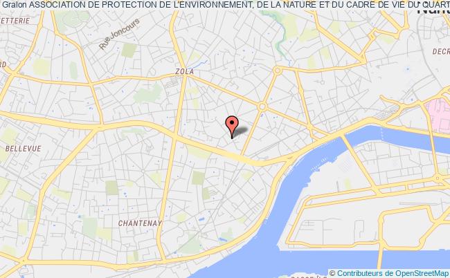 plan association Association De Protection De L'environnement, De La Nature Et Du Cadre De Vie Du Quartier St Aignan / Zac Du Pilleux Nantes