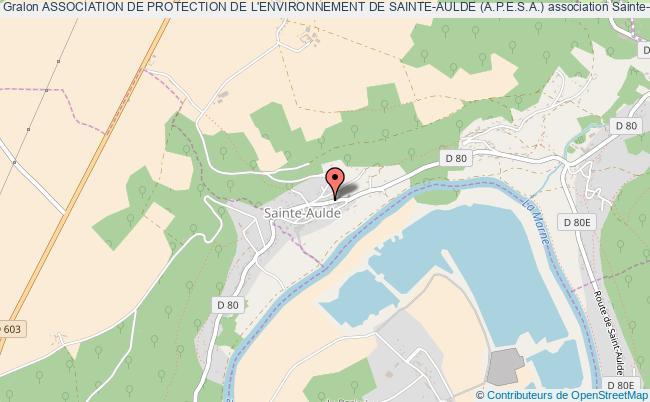 plan association Association De Protection De L'environnement De Sainte-aulde (a.p.e.s.a.) Sainte-Aulde