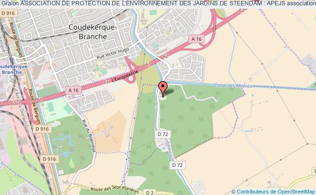 plan association Association De Protection De L'environnement Des Jardins De Steendam : Apejs Coudekerque-Branche