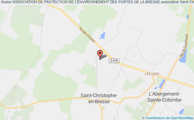 plan association Association De Protection De L'environnement Des Portes De La Bresse Saint-Christophe-en-Bresse