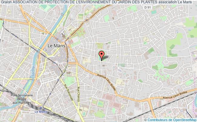 plan association Association De Protection De L'environnement Du Jardin Des Plantes Le    Mans