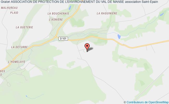 plan association Association De Protection De L'environnement Du Val De Manse Saint-Épain